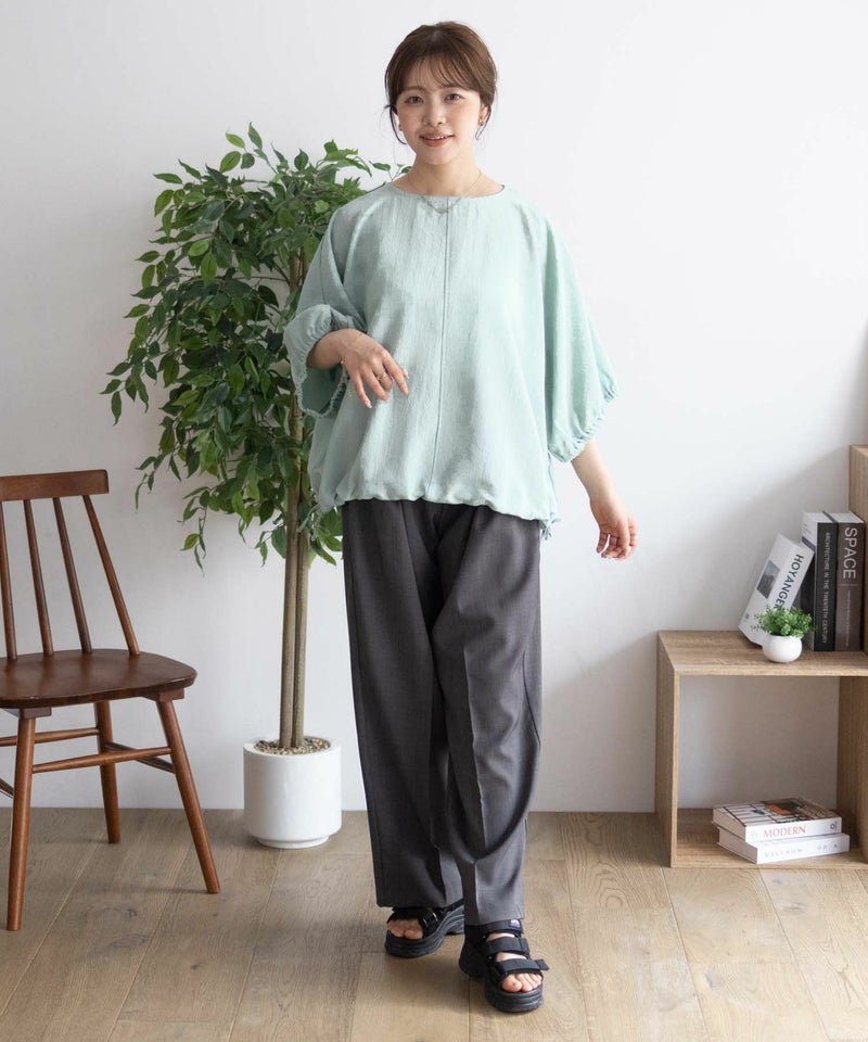 nAvy 裾サイドシャーリングブラウス レディース商品画像-26