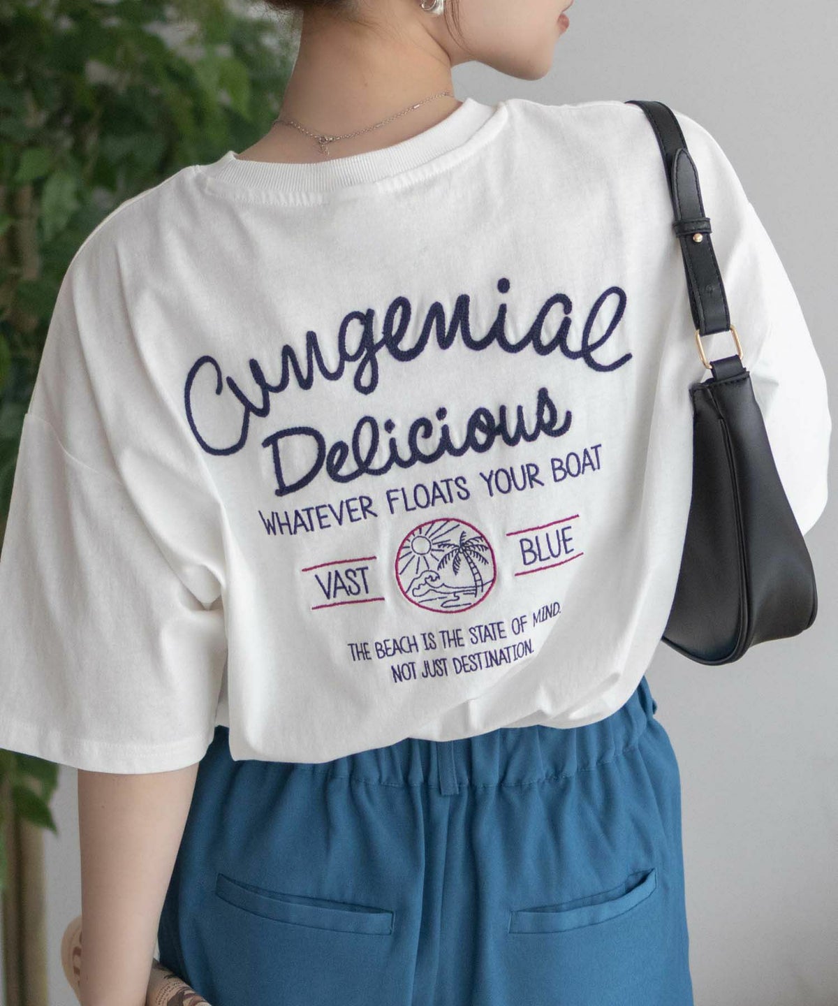 UNDERWRAPS 刺繍ラウンドビッグTシャツ レディース ネコポス 対応商品