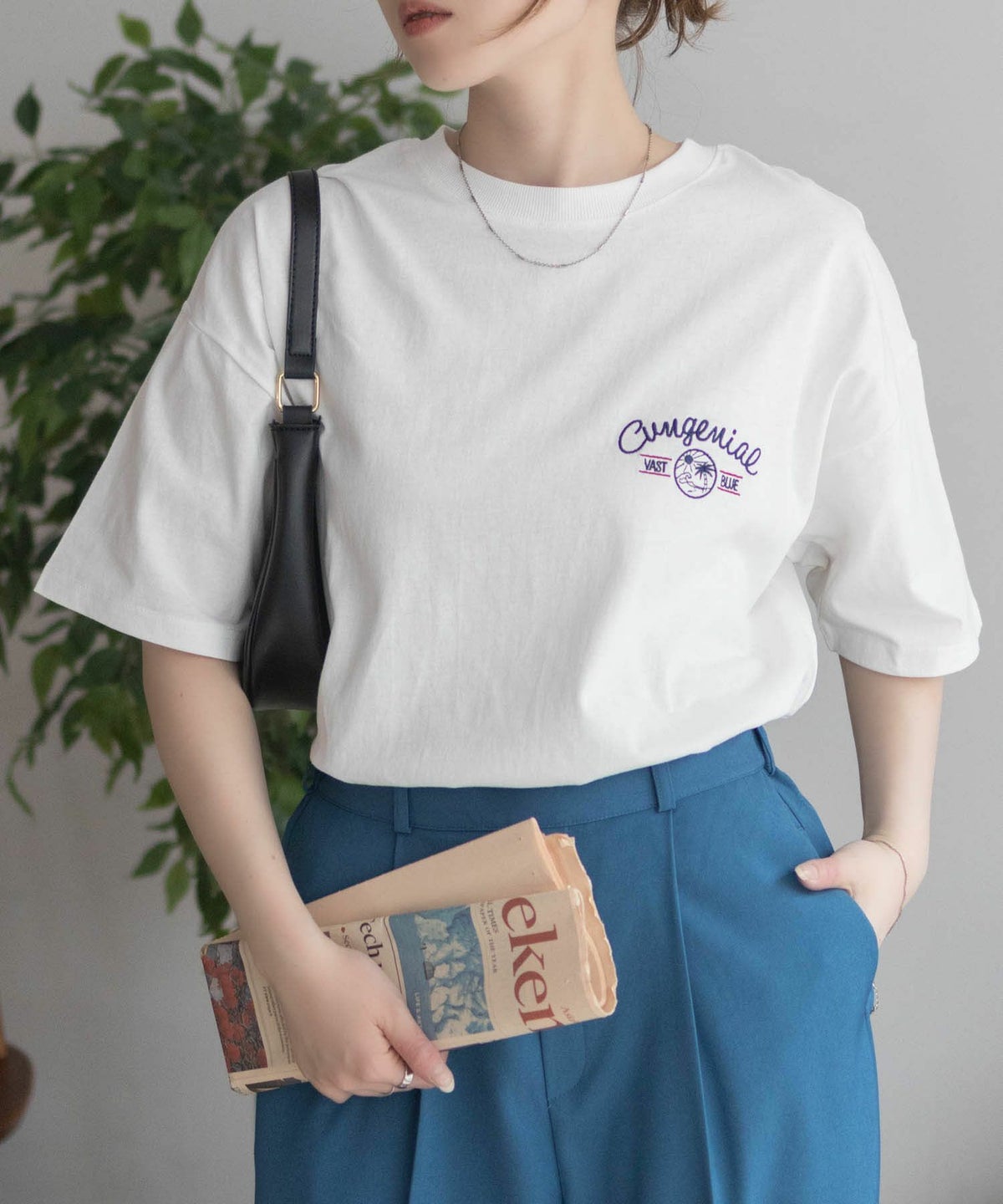 UNDERWRAPS 刺繍ラウンドビッグTシャツ レディース ネコポス 対応商品