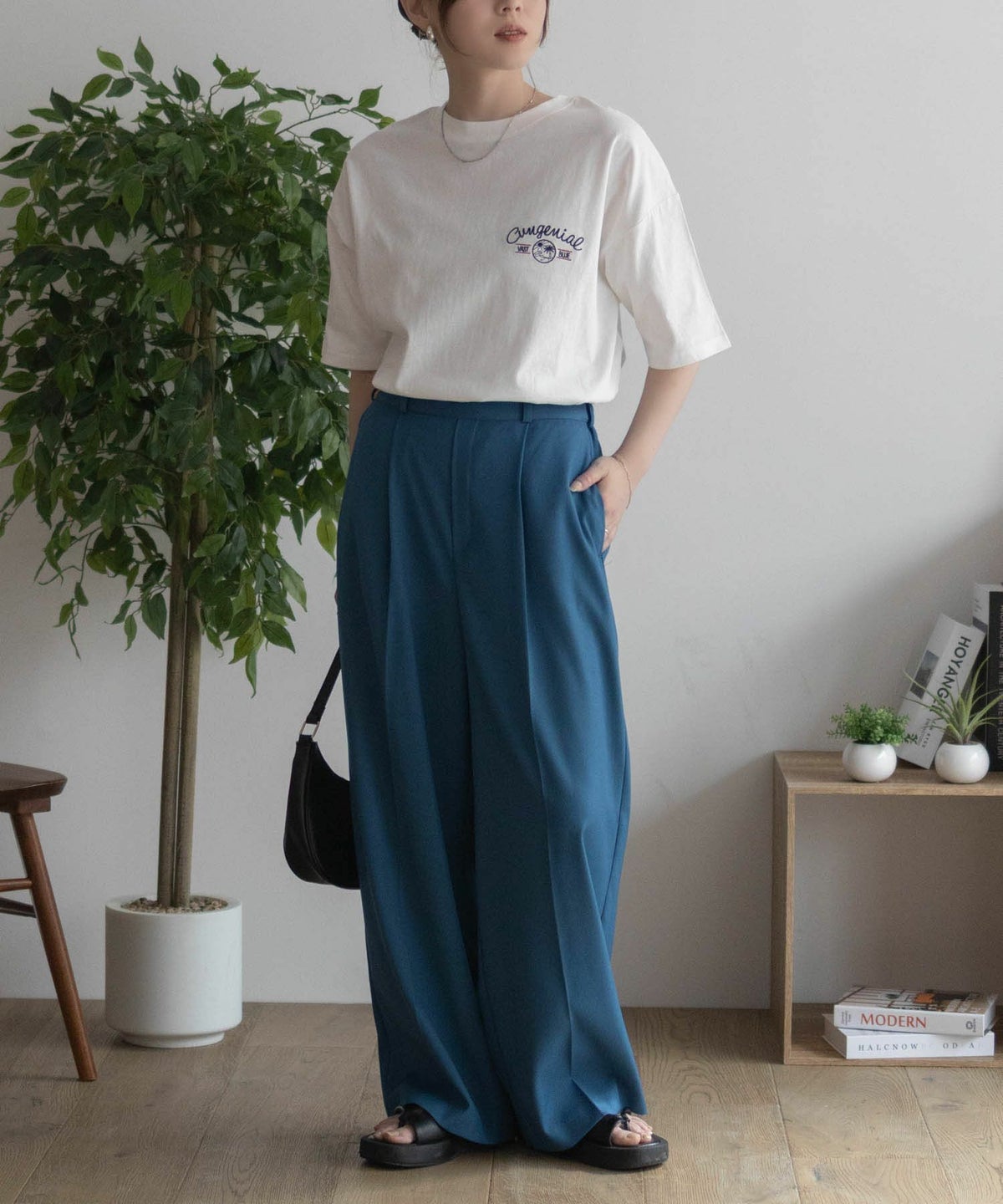 UNDERWRAPS 刺繍ラウンドビッグTシャツ レディース ネコポス 対応商品