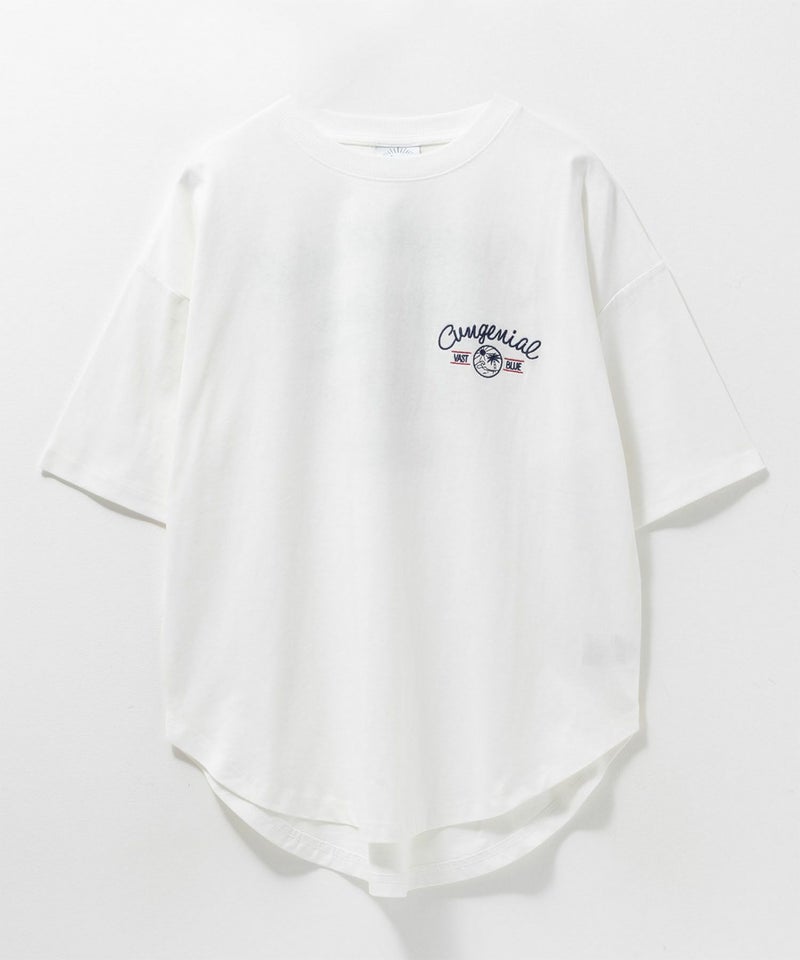 UNDERWRAPS 刺繍ラウンドビッグTシャツ レディース メール便 対応商品商品画像-21