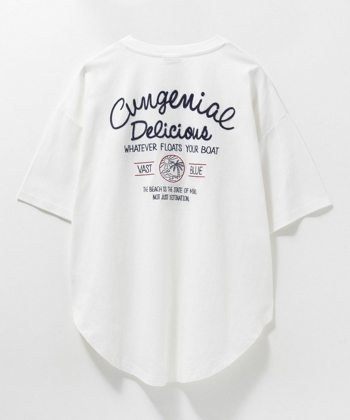 UNDERWRAPS 刺繍ラウンドビッグTシャツ レディース ネコポス 対応商品