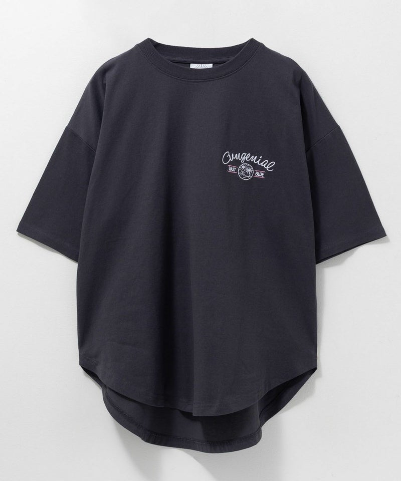 UNDERWRAPS 刺繍ラウンドビッグTシャツ レディース メール便 対応商品商品画像-23