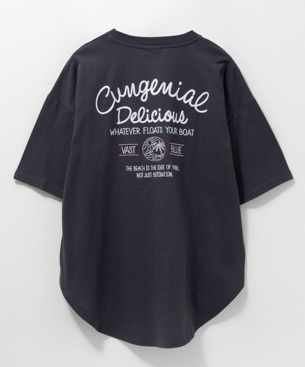 UNDERWRAPS 刺繍ラウンドビッグTシャツ レディース ネコポス 対応商品