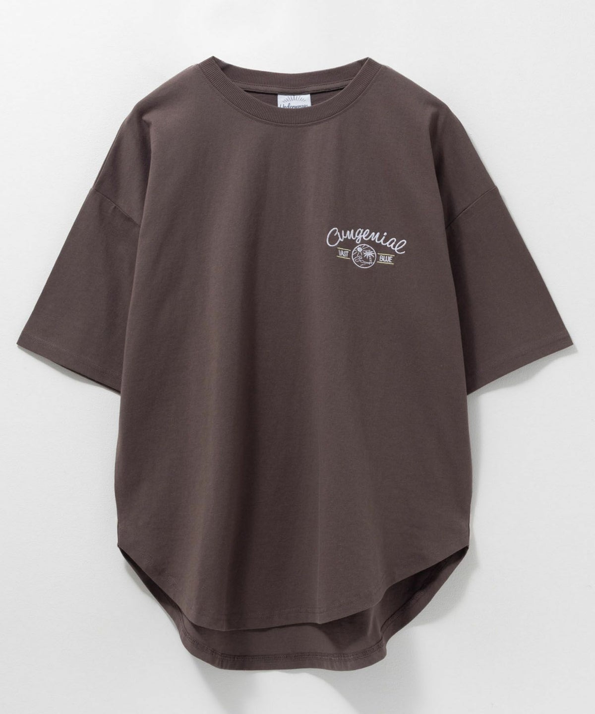 UNDERWRAPS 刺繍ラウンドビッグTシャツ レディース ネコポス 対応商品