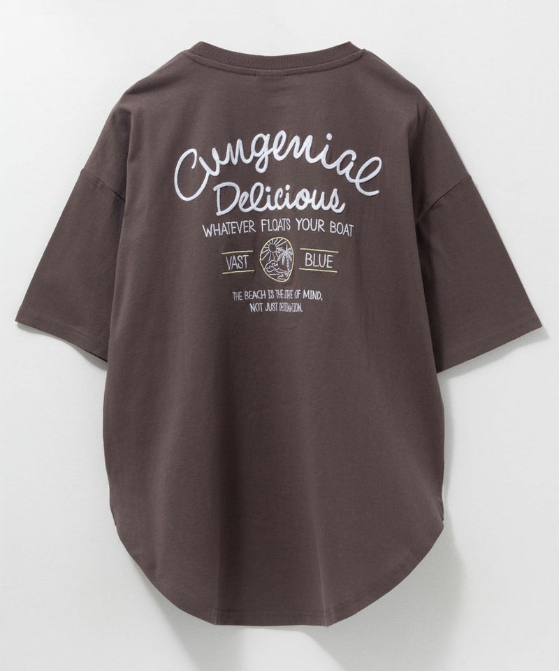 UNDERWRAPS 刺繍ラウンドビッグTシャツ レディース メール便 対応商品商品画像-26