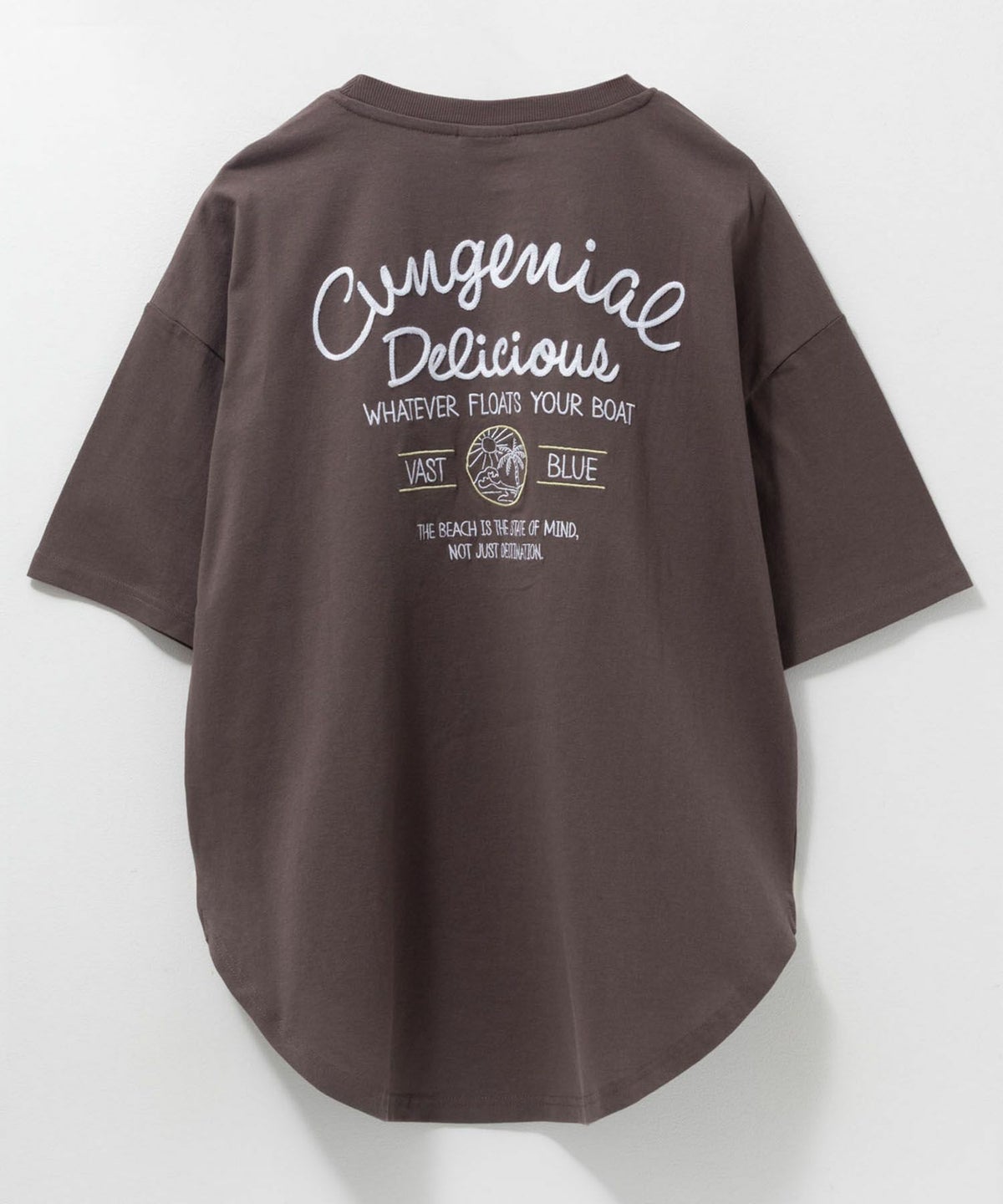 UNDERWRAPS 刺繍ラウンドビッグTシャツ レディース ネコポス 対応商品