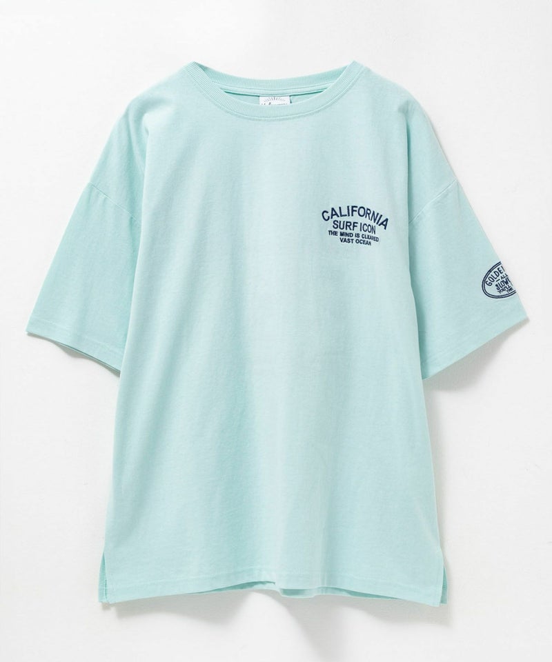 UNDERWRAPS  デニム貼り付けスリットビッグTシャツ レディース メール便 対応商品商品画像-21