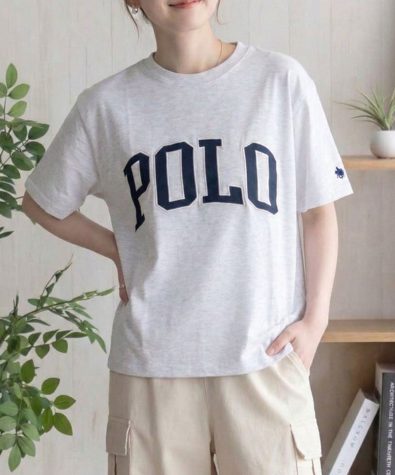 POLO BCS ワッペンクロップドTシャツ レディース メール便 対応商品商品画像-2