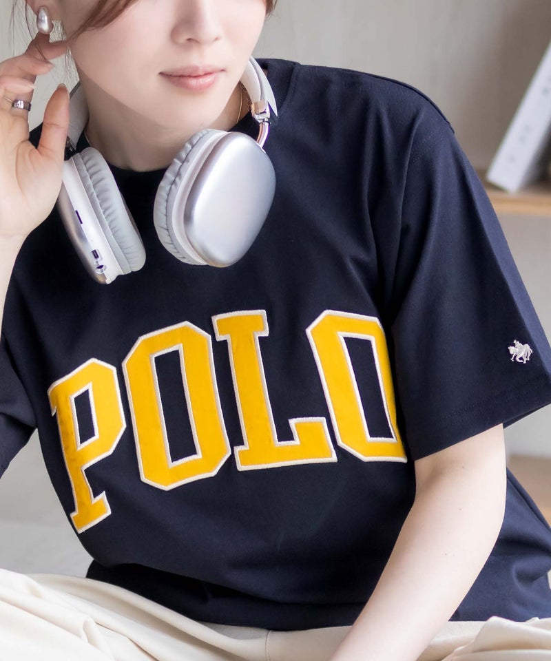 POLO BCS ワッペンクロップドTシャツ レディース メール便 対応商品商品画像-5