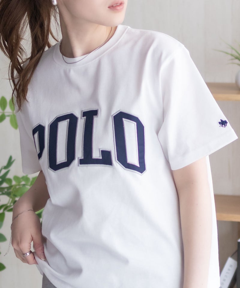 POLO BCS ワッペンクロップドTシャツ レディース メール便 対応商品商品画像-9
