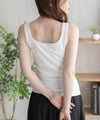 nAvy ハピ楽 カップ付きリブスクエアタンクトップ レディース商品サムネイル-9