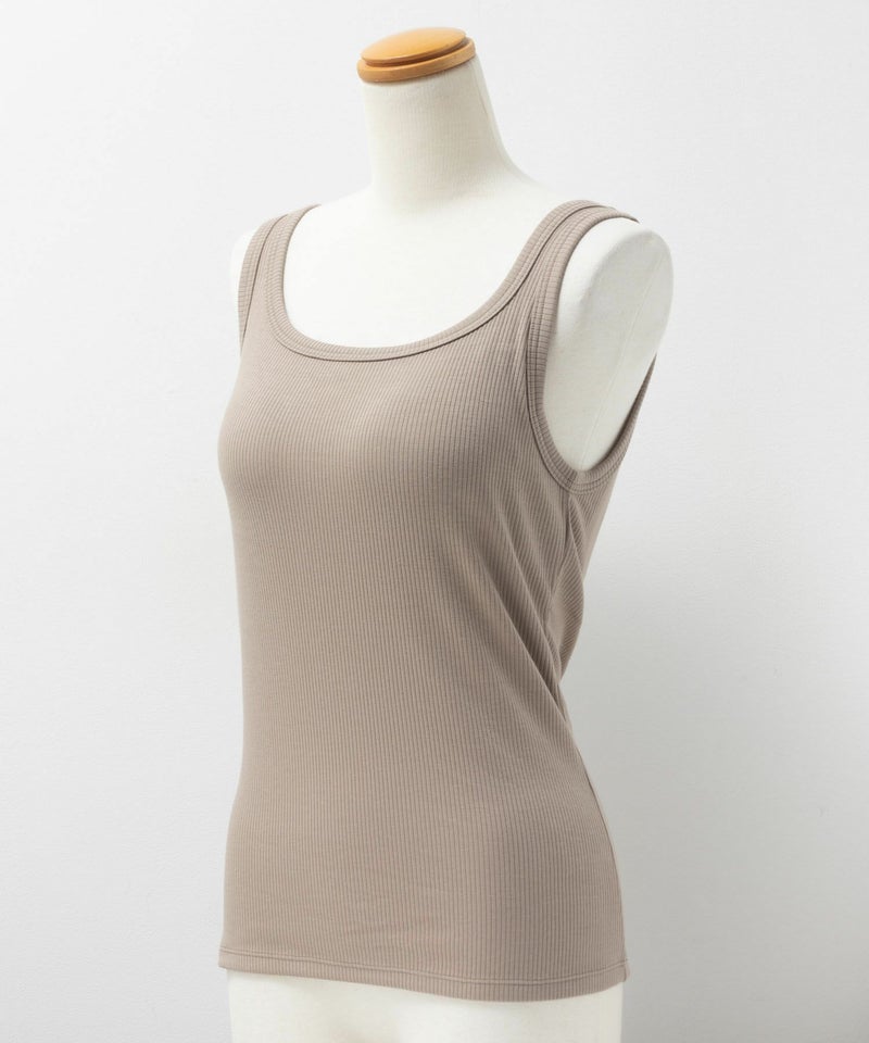 nAvy ハピ楽 カップ付きリブスクエアタンクトップ レディース商品画像-25