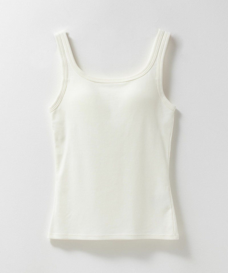 nAvy ハピ楽 カップ付きリブスクエアタンクトップ レディース商品画像-27