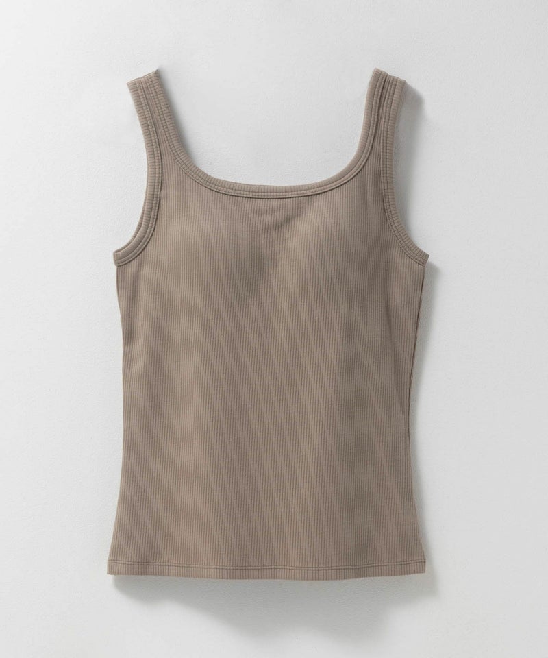 nAvy ハピ楽 カップ付きリブスクエアタンクトップ レディース商品画像-31