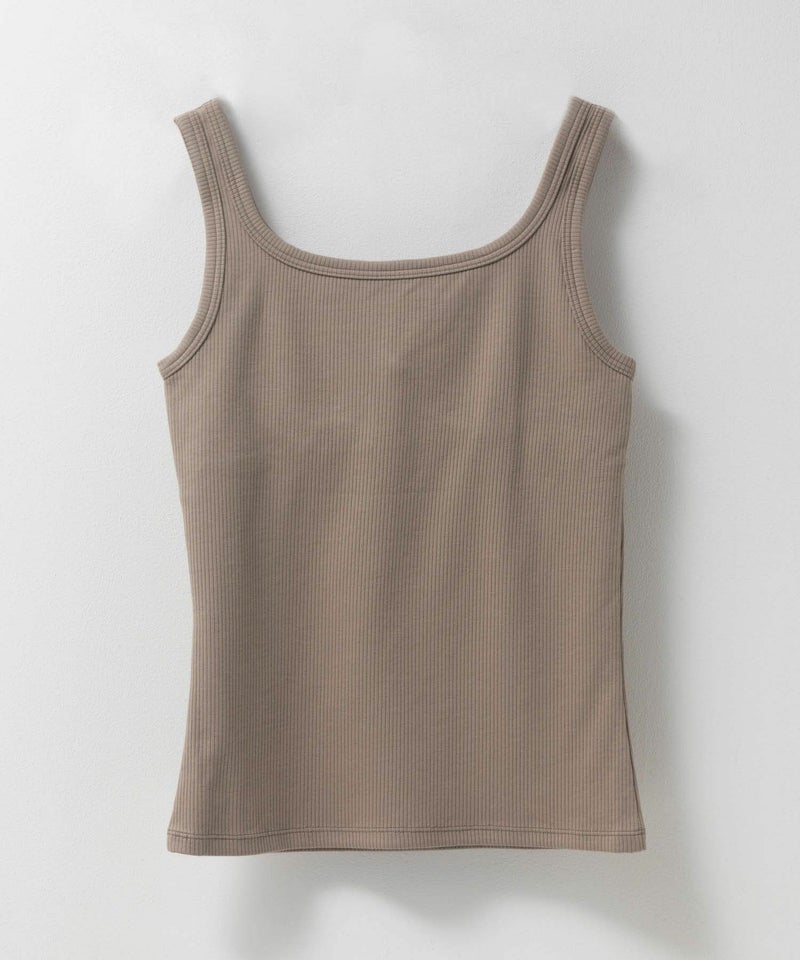 nAvy ハピ楽 カップ付きリブスクエアタンクトップ レディース商品画像-32