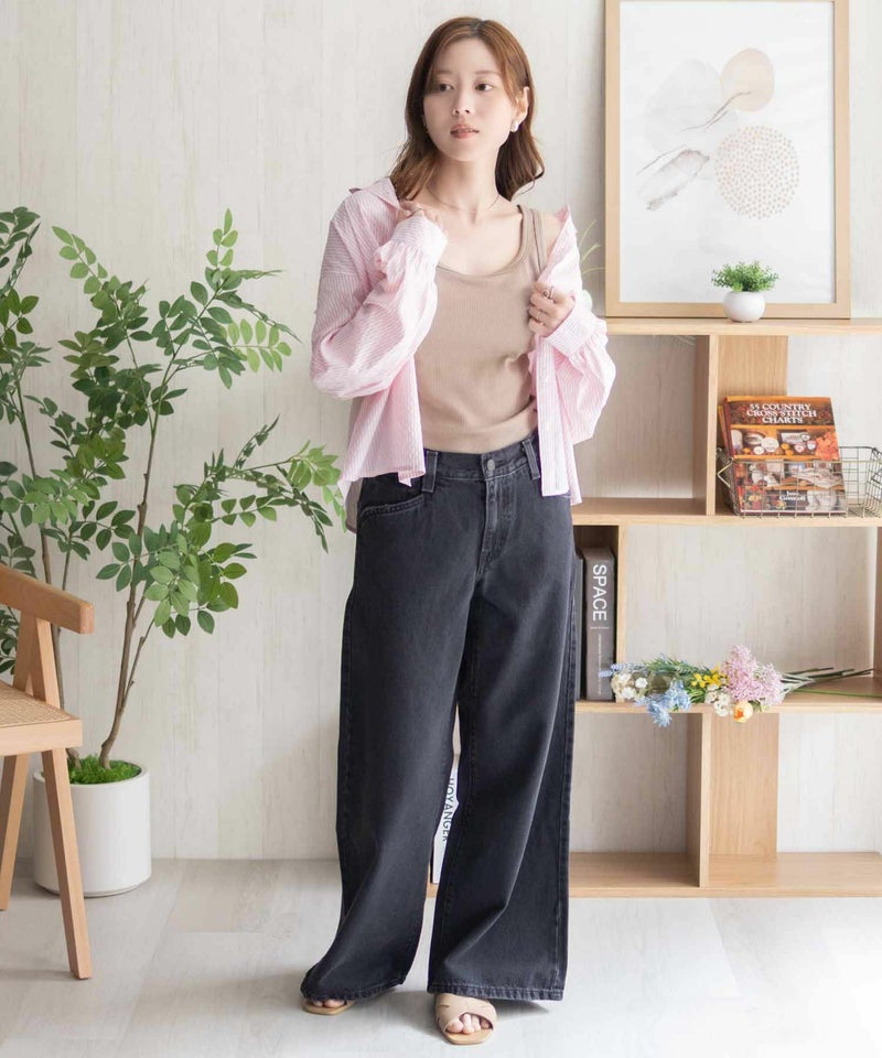 nAvy ハピ楽 カップ付きリブスクエアタンクトップ レディース商品画像-37