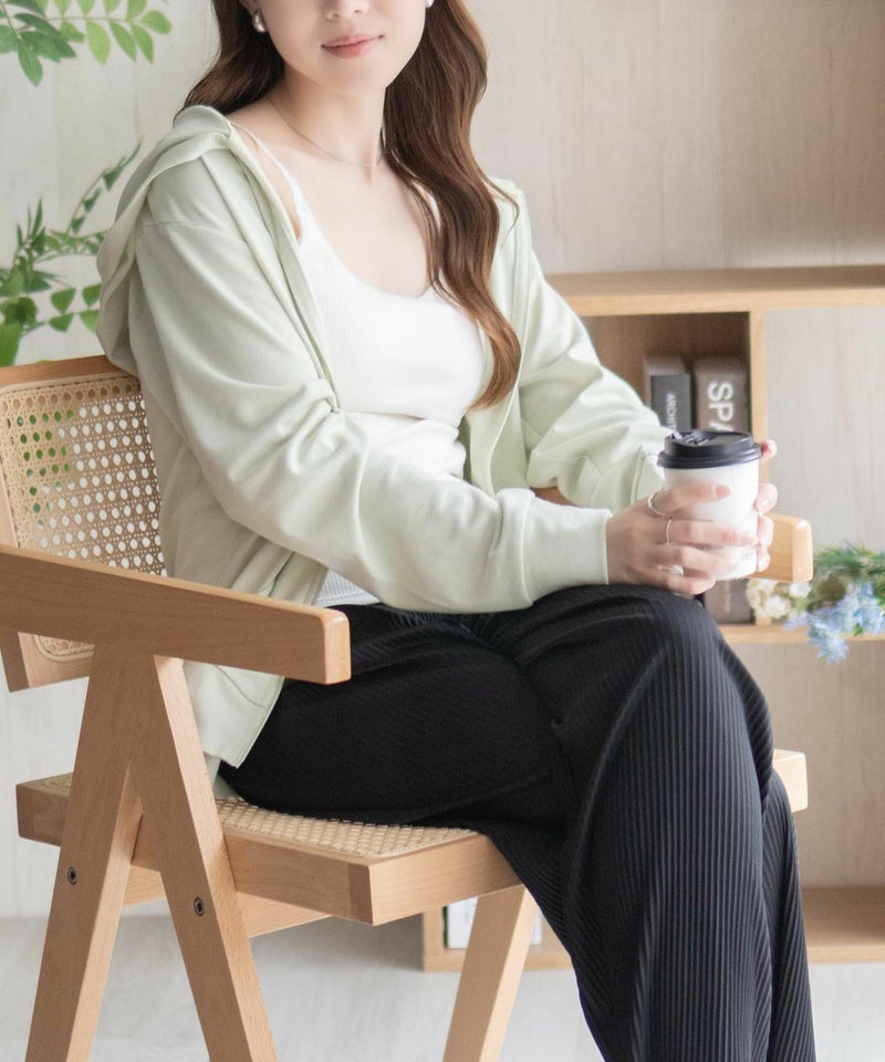 nAvy ハピ楽 カップ付きリブキャミソール レディース商品画像-6