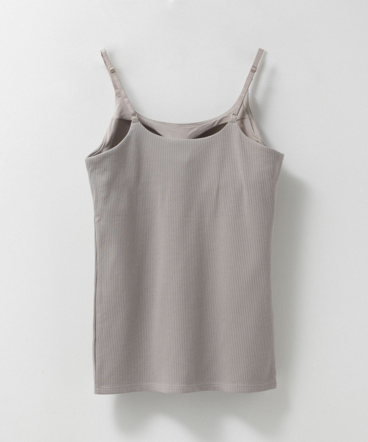 nAvy ハピ楽 カップ付きリブキャミソール レディース