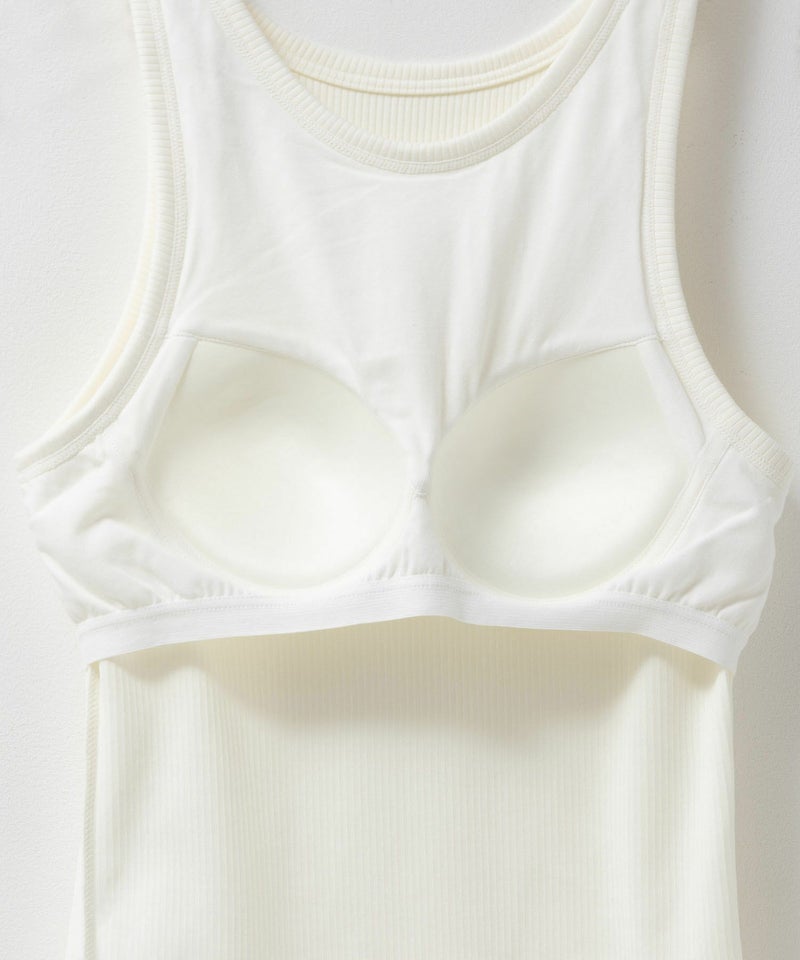 nAvy ハピ楽 カップ付きリブアメスリタンクトップ レディース商品画像-33