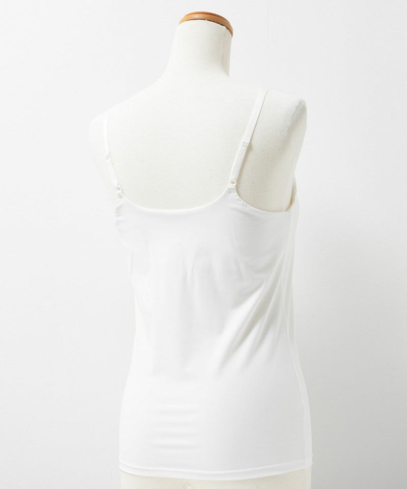 nAvy  ハピ楽 カップ付きナイロンベア天スクエアキャミソール レディース商品画像-25