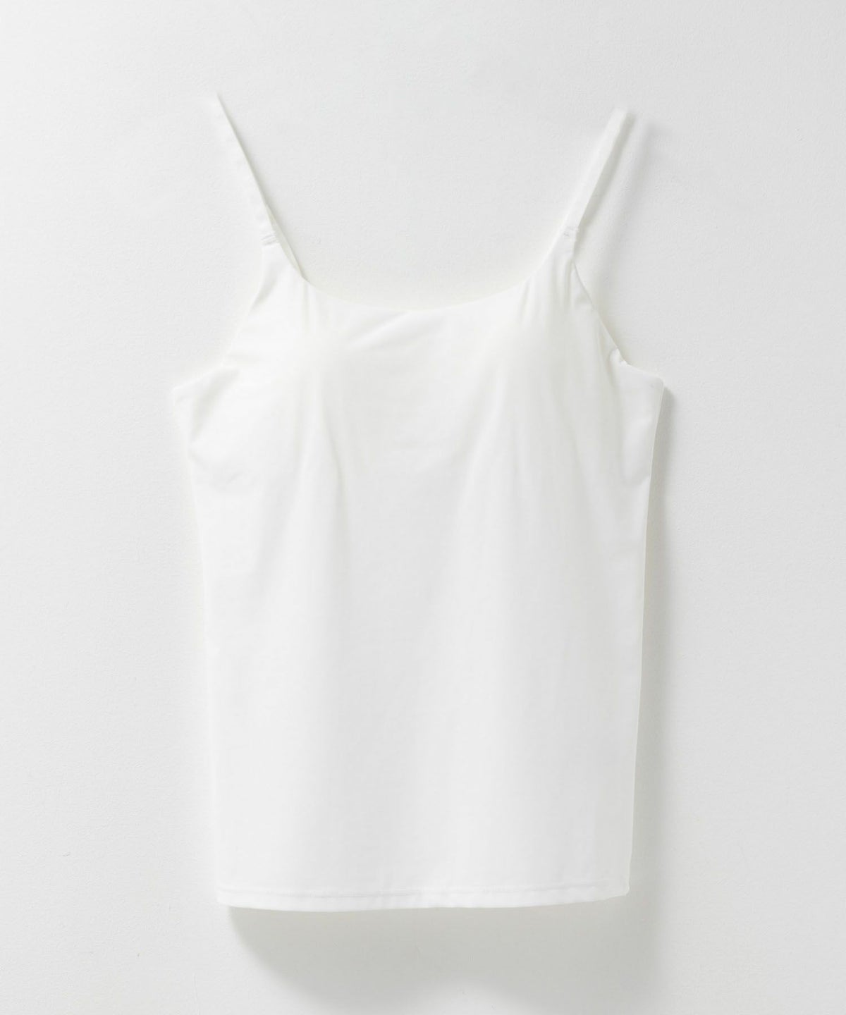 nAvy ハピ楽 カップ付きナイロンベア天スクエアキャミソール レディース