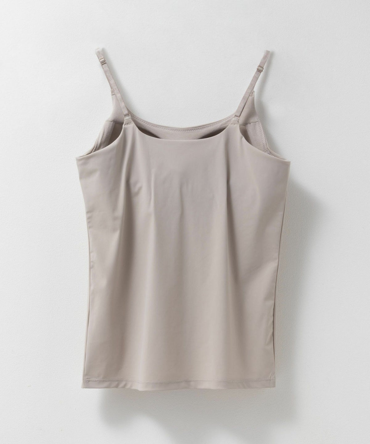 nAvy ハピ楽 カップ付きナイロンベア天スクエアキャミソール レディース