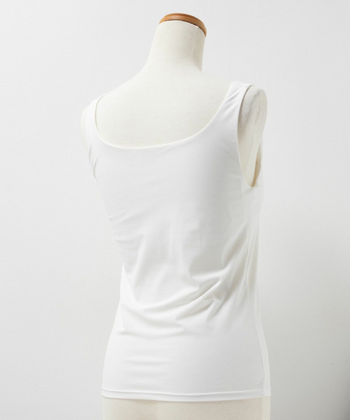 nAvy ハピ楽 カップ付きナイロンベア天スクエアタンクトップ レディース