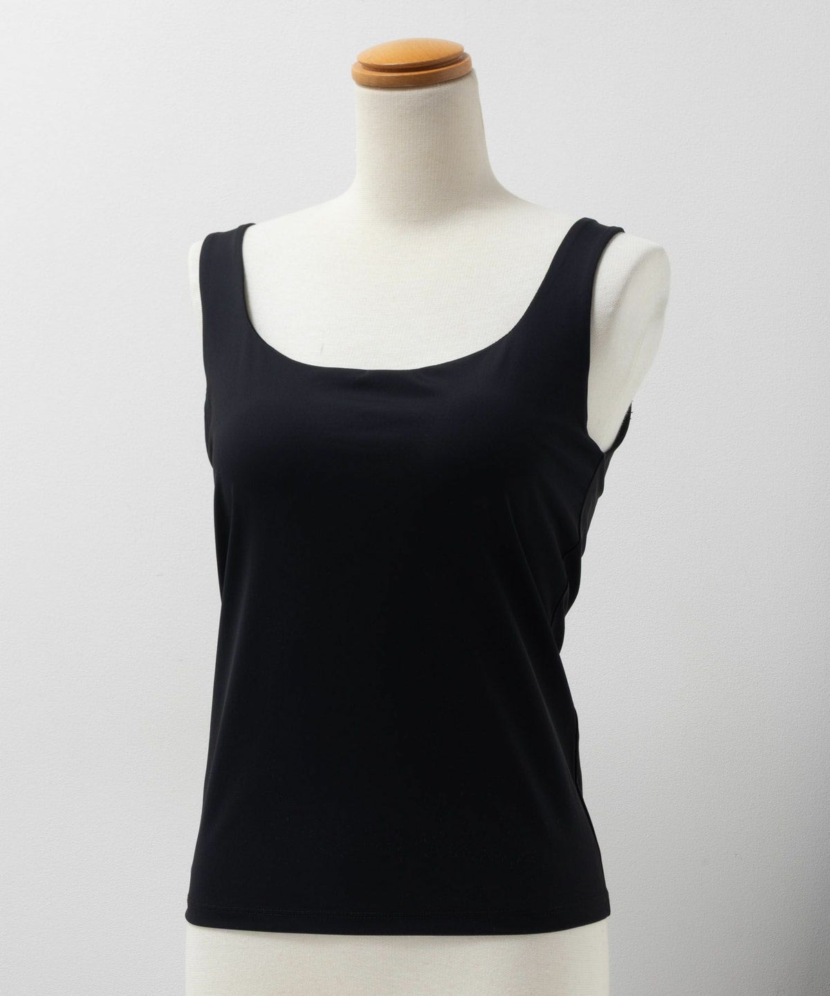 nAvy ハピ楽 カップ付きナイロンベア天スクエアタンクトップ レディース