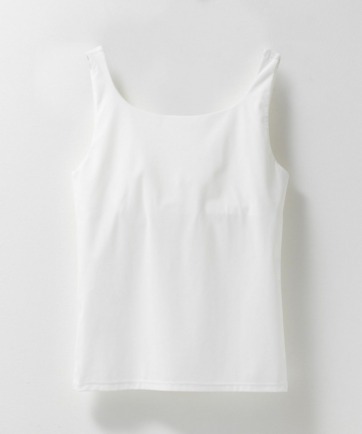 nAvy ハピ楽 カップ付きナイロンベア天スクエアタンクトップ レディース