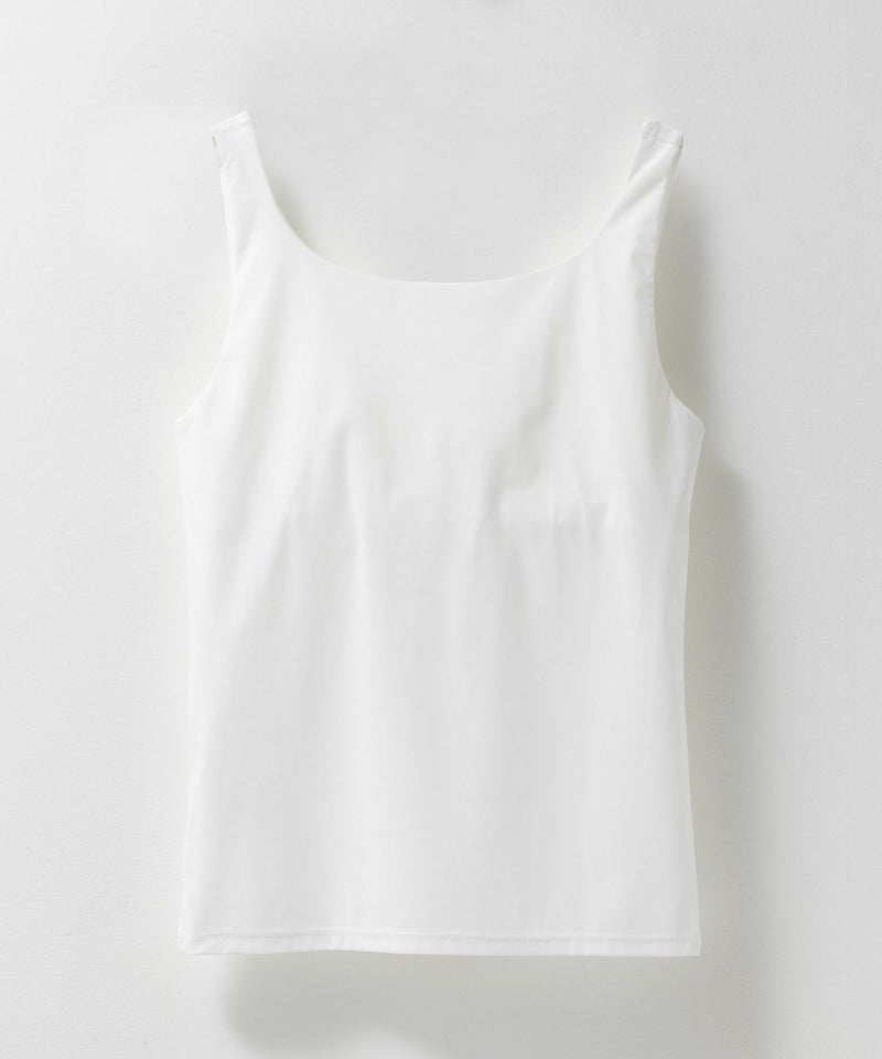 nAvy ハピ楽 カップ付きナイロンベア天スクエアタンクトップ レディース商品画像-28