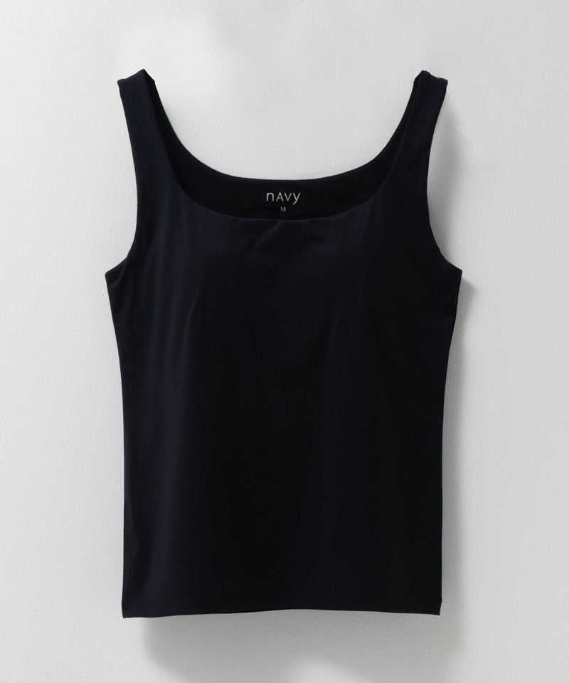 nAvy  ハピ楽 カップ付きナイロンベア天スクエアタンクトップ レディース商品画像-29