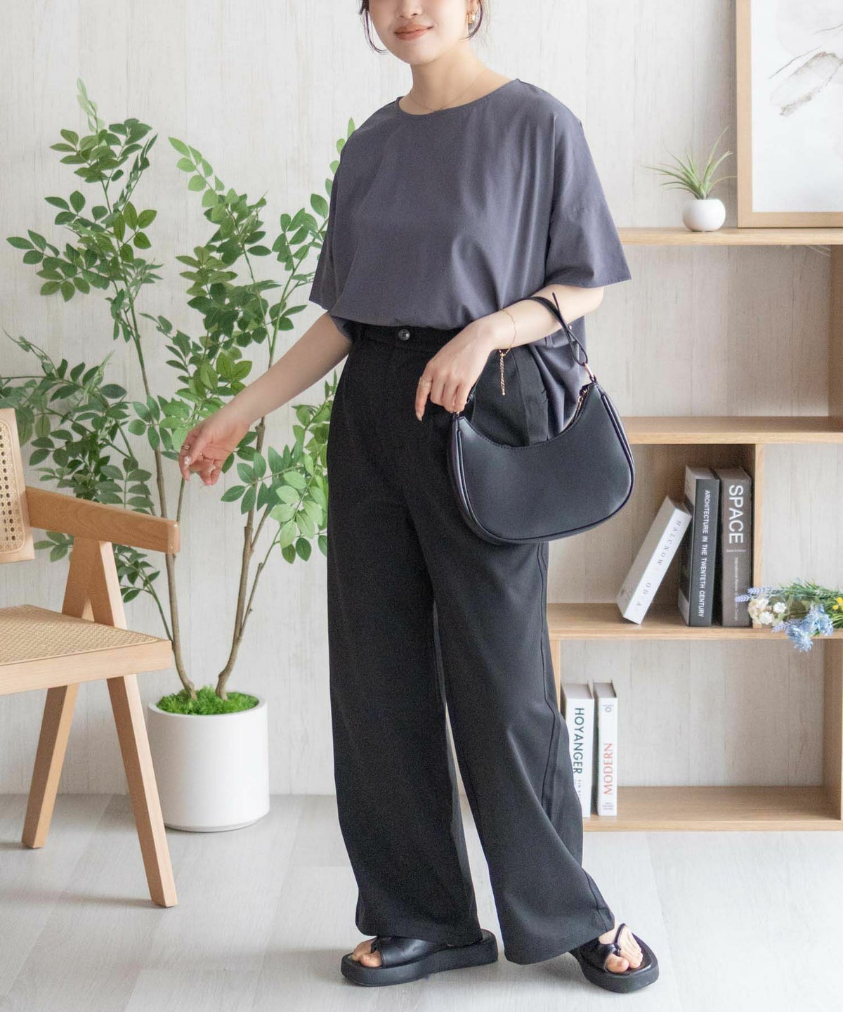 nAvy SARARI 切替ワイドプルオーバー レディース