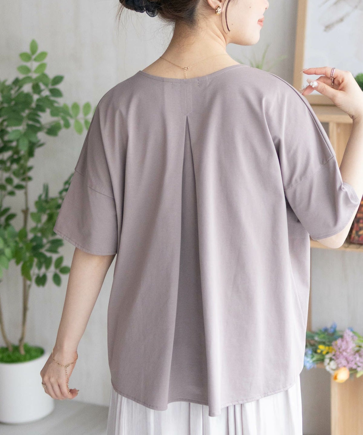 nAvy SARARI 切替ワイドプルオーバー レディース