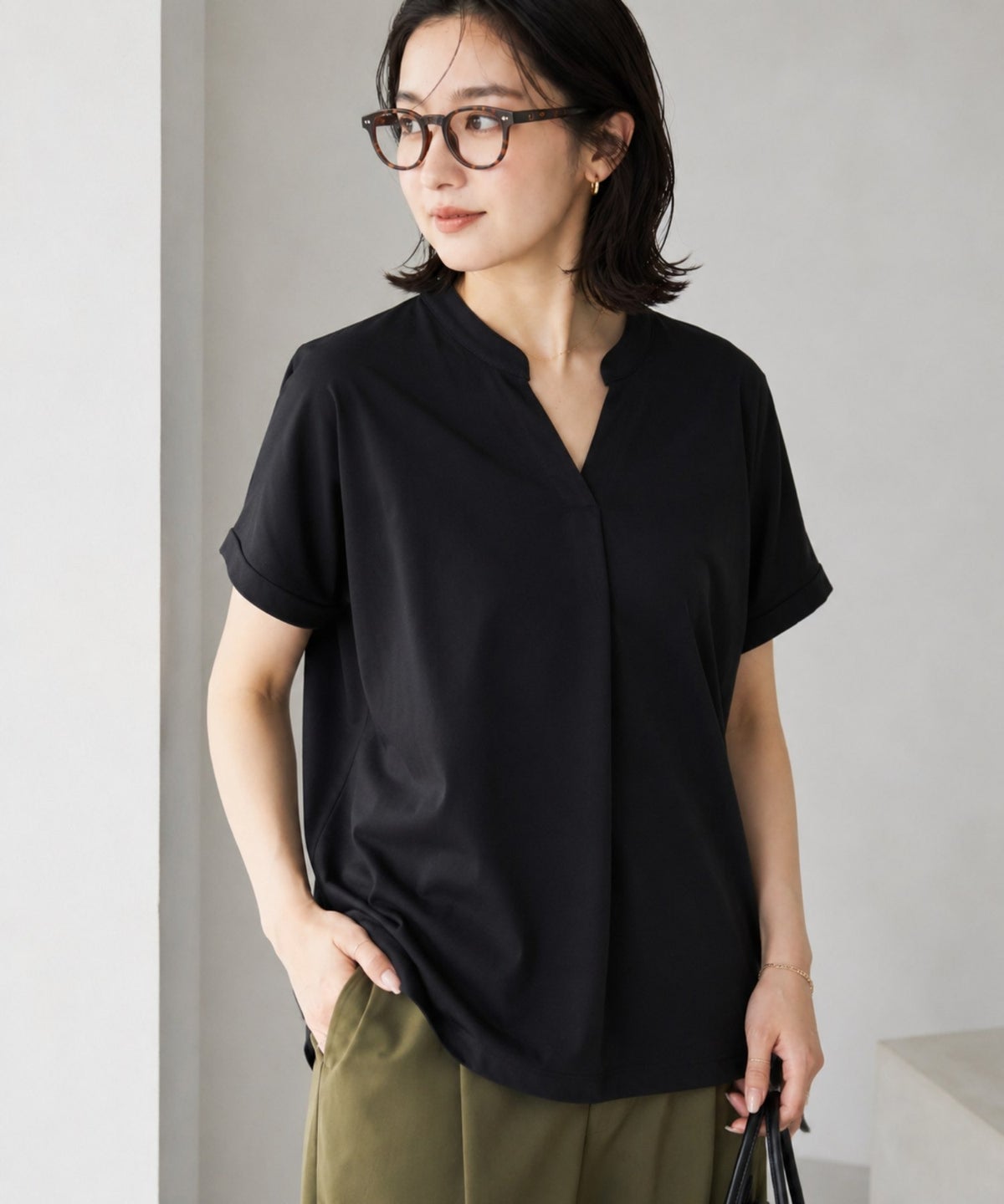 nAvy SARARI スキッパープルオーバー レディース