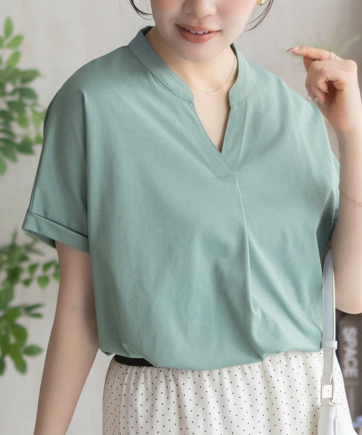 nAvy SARARI スキッパープルオーバー レディース