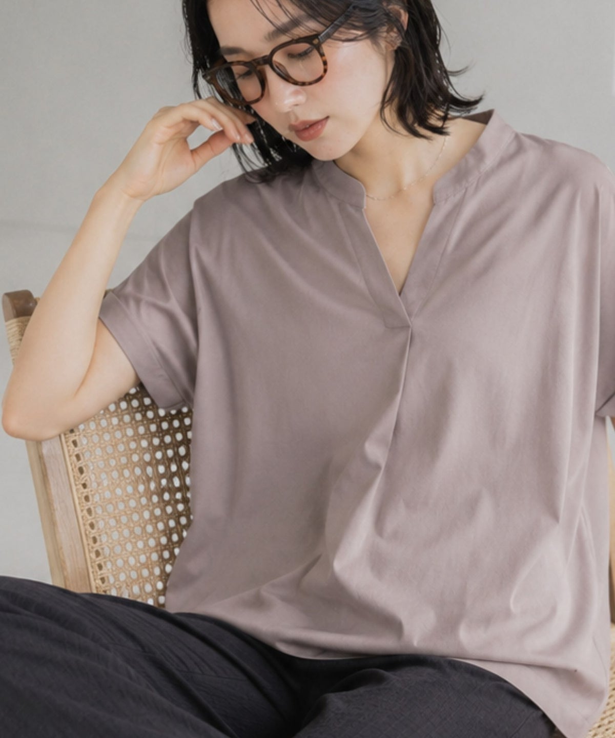 nAvy SARARI スキッパープルオーバー レディース
