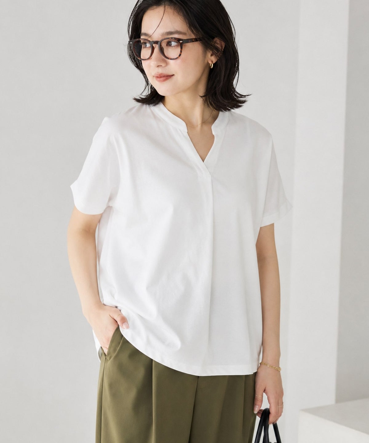nAvy SARARI スキッパープルオーバー レディース