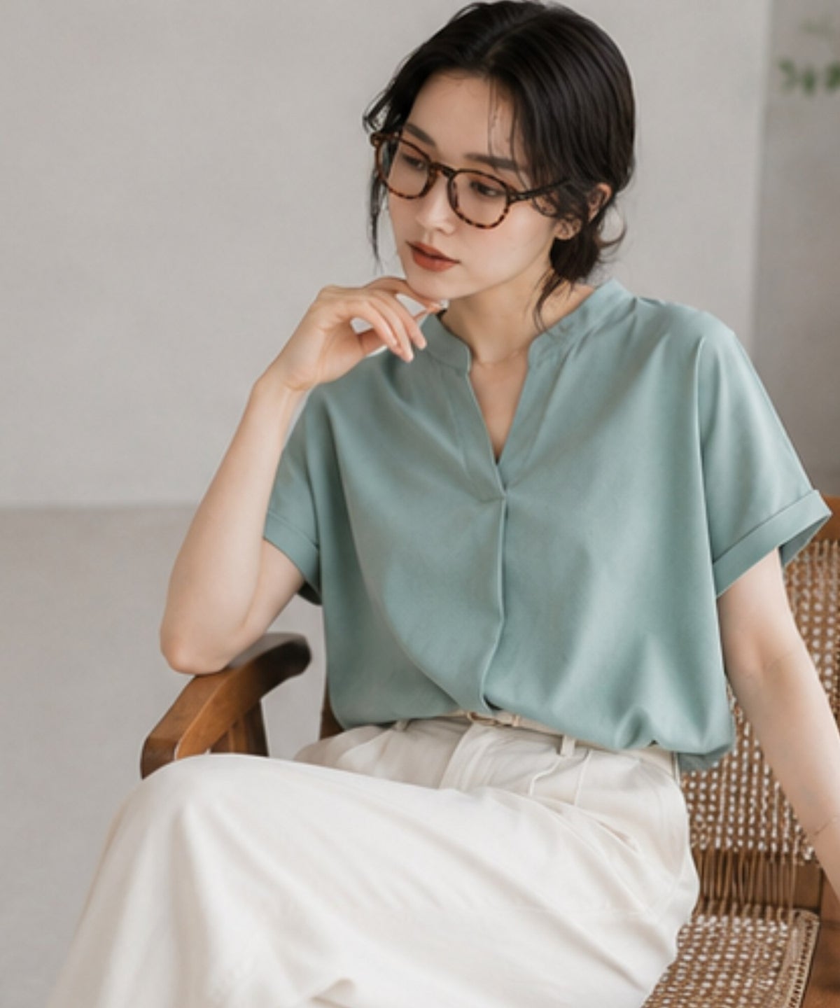 nAvy SARARI スキッパープルオーバー レディース