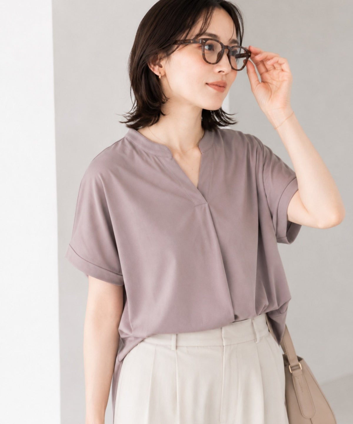 nAvy SARARI スキッパープルオーバー レディース