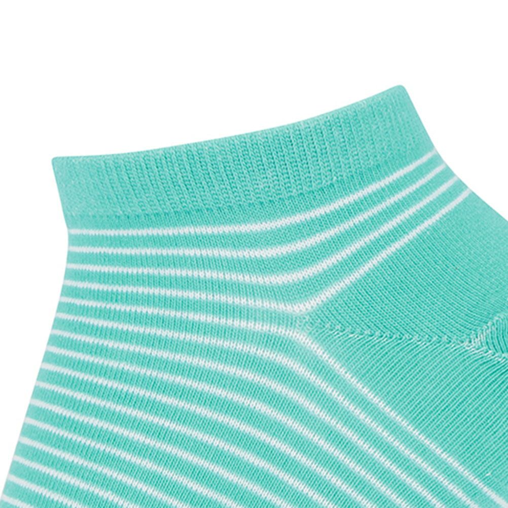 NAVY アンクルソックス 細ボーダー レディース