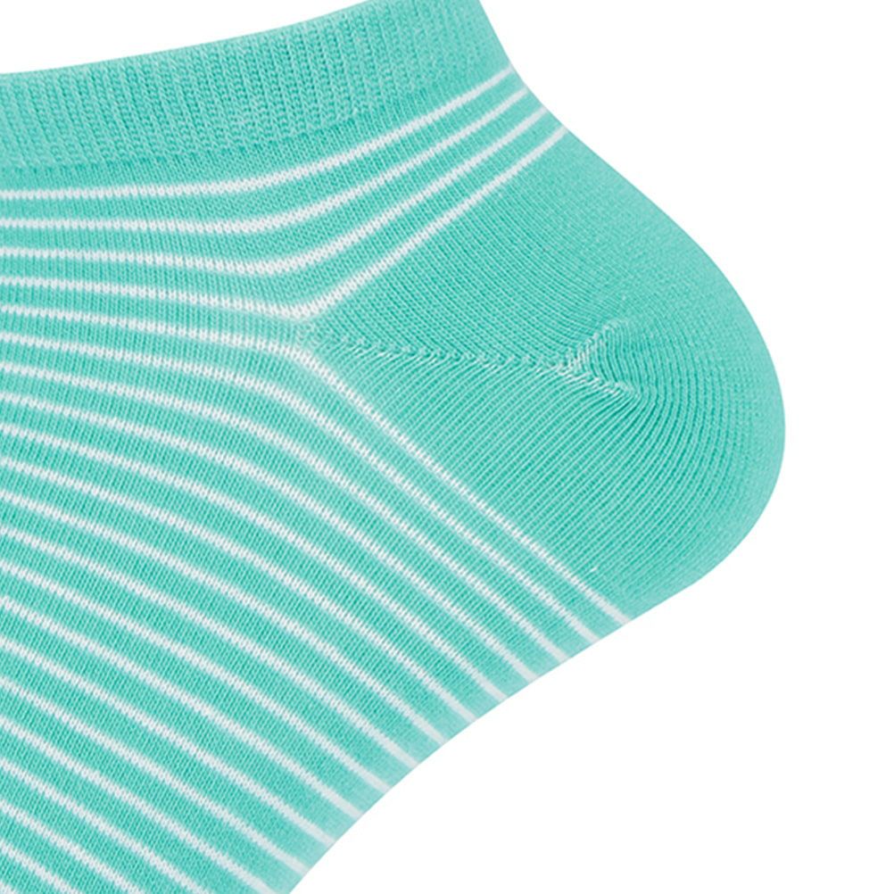 NAVY アンクルソックス 細ボーダー レディース