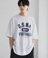 NAVY  カレッジスウェットTシャツ メンズ メール便 対応商品商品サムネイル-5