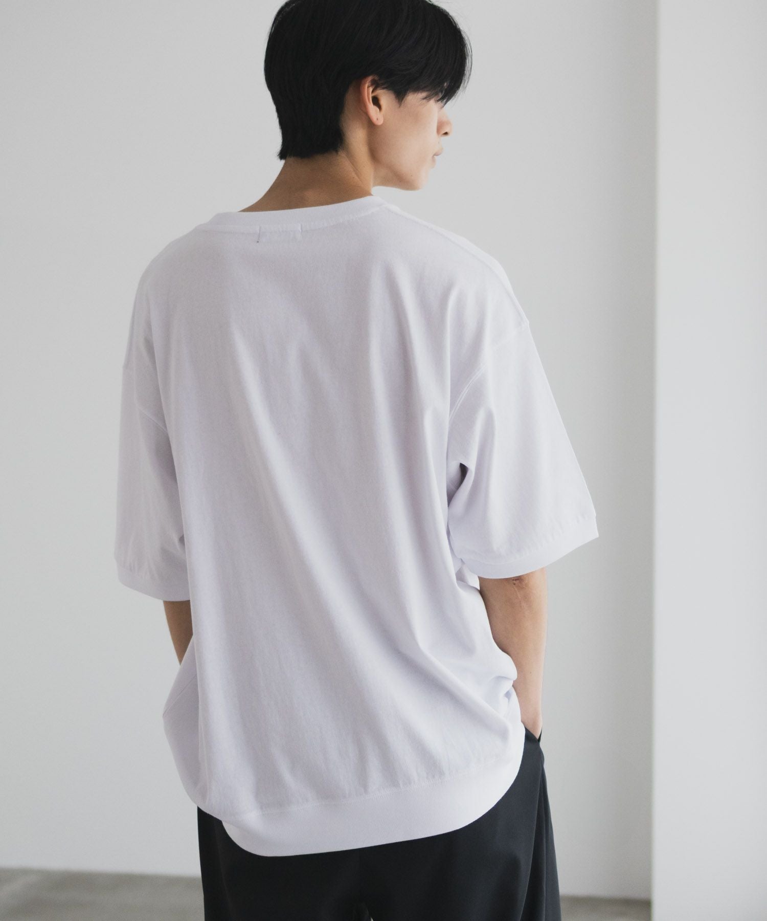NAVY カレッジスウェットTシャツ メンズ