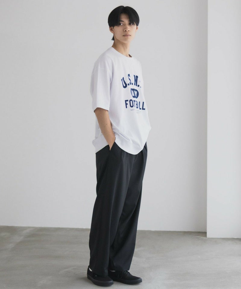 NAVY  カレッジスウェットTシャツ メンズ メール便 対応商品商品画像-10