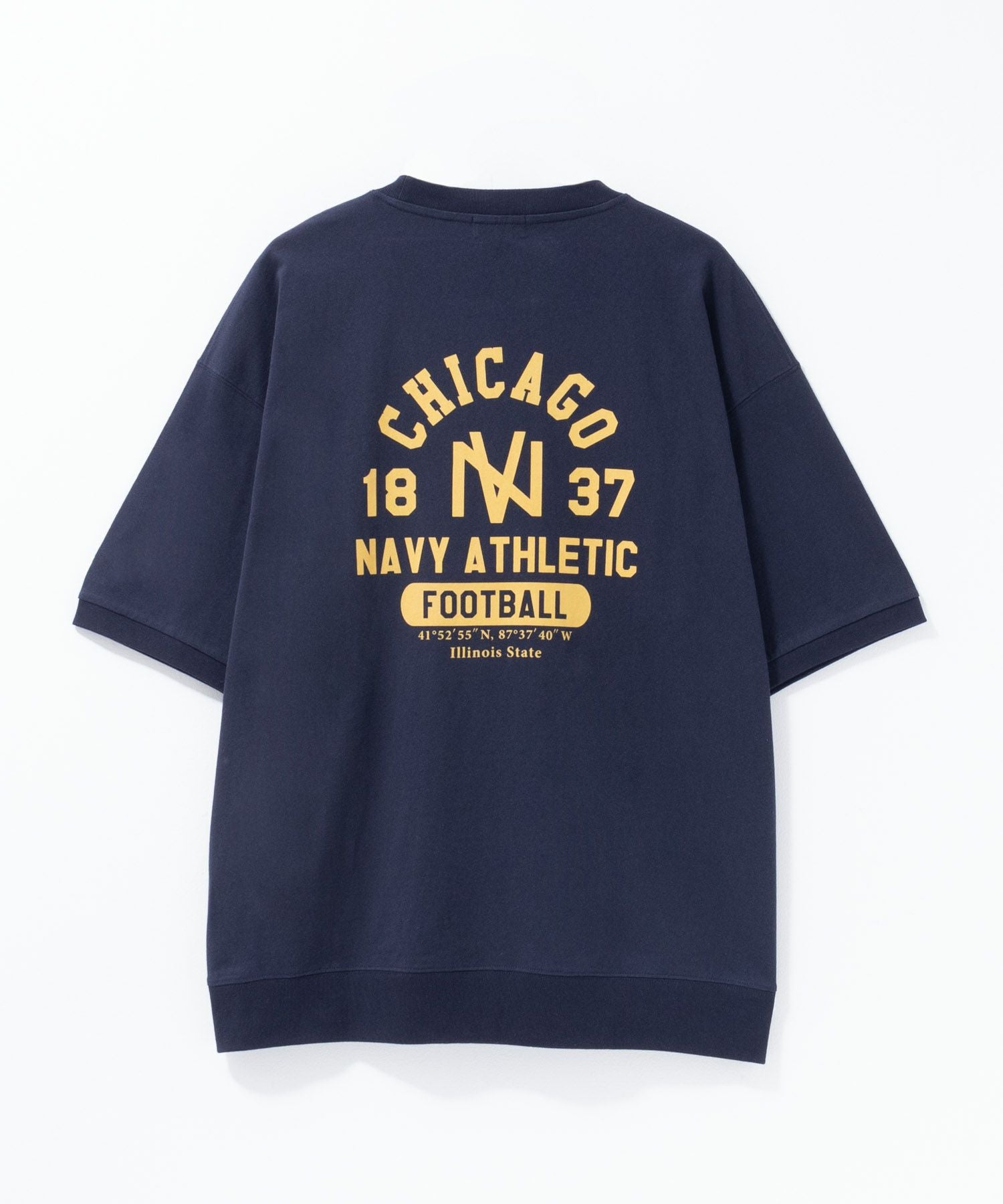 NAVY カレッジスウェットTシャツ メンズ