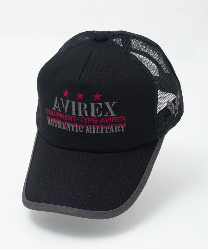 AVIREX スターモチーフ パイピングメッシュキャップ メンズ商品画像-1