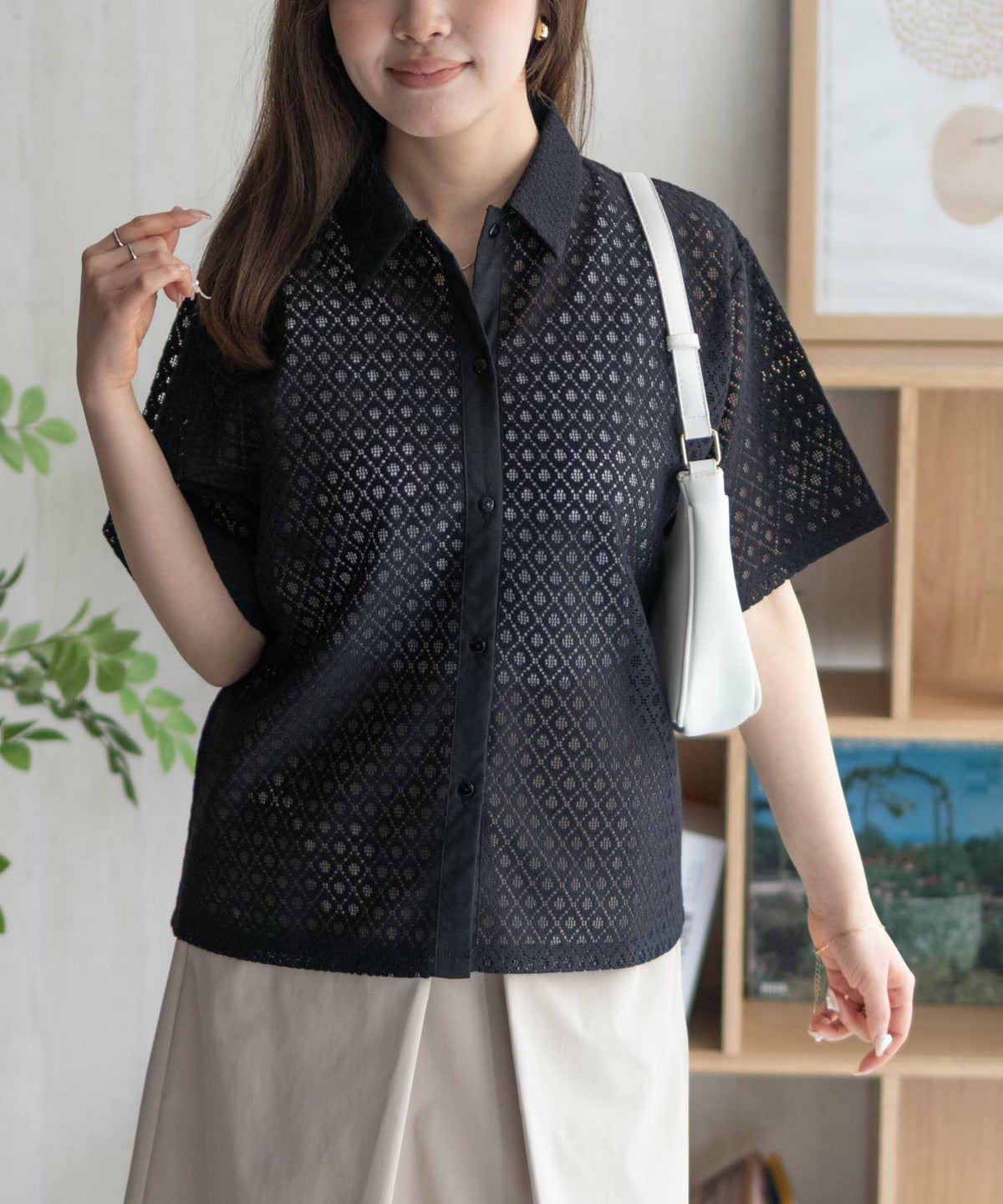 Howdy Marie レースシャツ レディース