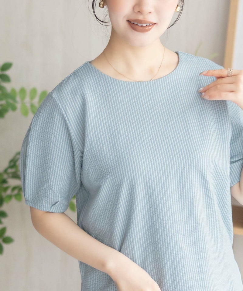 nAvy 袖タックプルオーバー レディース商品画像-5