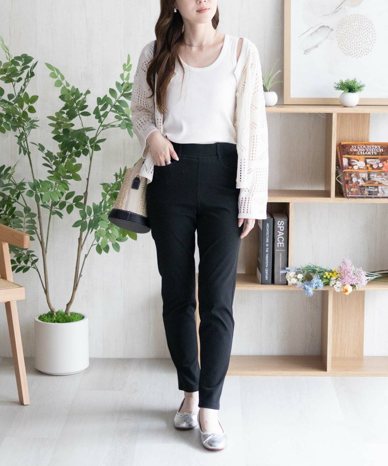 nAvy SARARI ひんやりフローズンストレートパンツ レディース商品画像-9